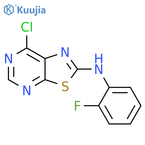 7-Chloro-n-(2-fluorophenyl)thiazolo[5,4-d]pyrimidin-2-amine structure