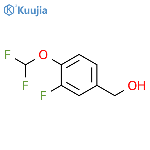 (4-(difluoromethoxy)-3-fluorophenyl)methanol structure