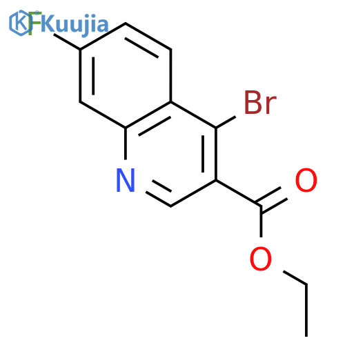 Ethyl 4-bromo-7-fluoroquinoline-3-carboxylate structure