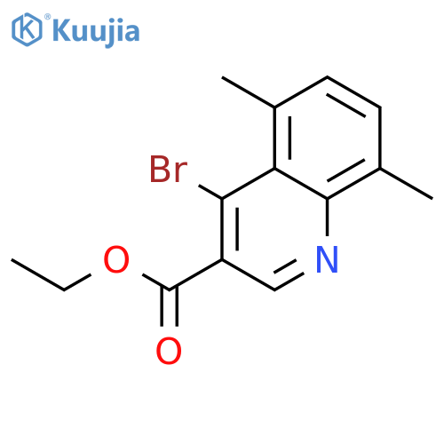 Ethyl 4-bromo-5,8-dimethylquinoline-3-carboxylate structure