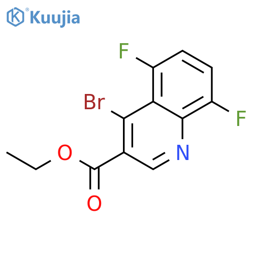 Ethyl 4-bromo-5,8-difluoroquinoline-3-carboxylate structure