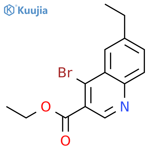 Ethyl 4-bromo-6-ethylquinoline-3-carboxylate structure