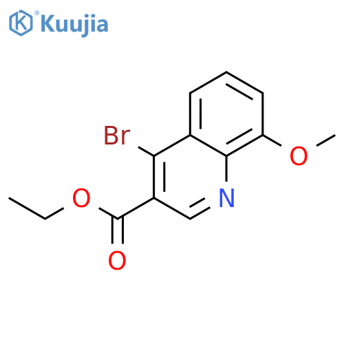 Ethyl 4-bromo-8-methoxyquinoline-3-carboxylate structure