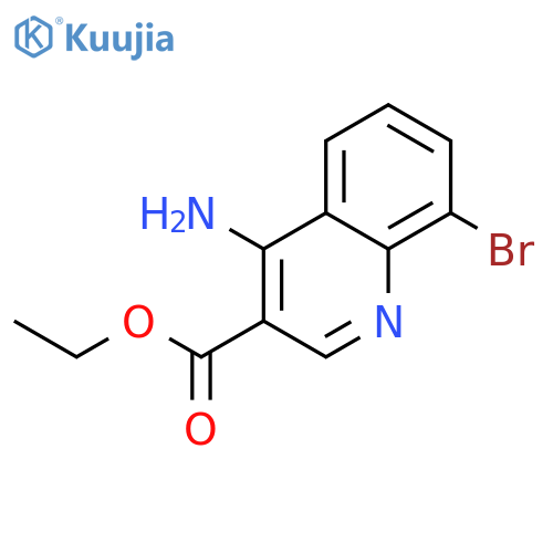 4-Amino-8-bromoquinoline-3-carboxylic Acid Ethyl Ester structure