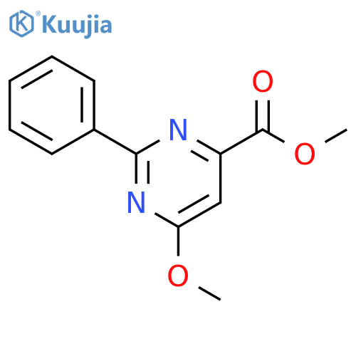 methyl 6-methoxy-2-phenylpyrimidine-4-carboxylate structure