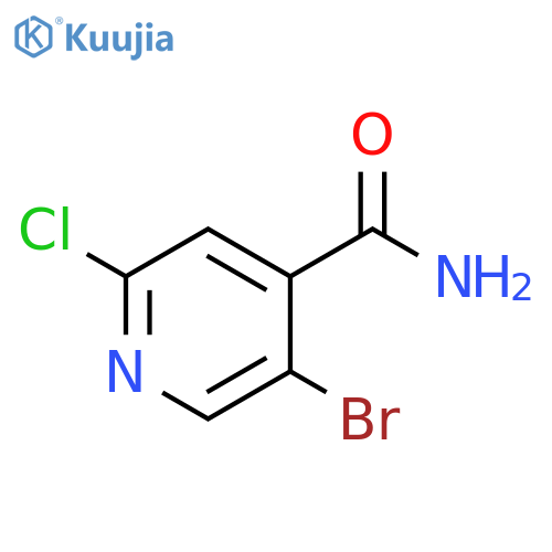 5-bromo-2-chloropyridine-4-carboxamide structure