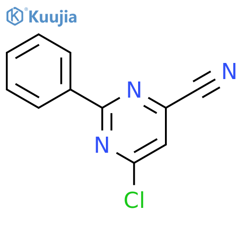 6-chloro-2-phenylpyrimidine-4-carbonitrile structure