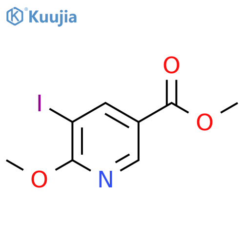 methyl 5-iodo-6-methoxypyridine-3-carboxylate structure