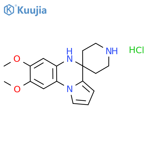 7,8-Dimethoxy-4,5-dihydrospiropyrrolo(1,2-a)-quinoxaline-4,4'-piperidine hydrochloride structure