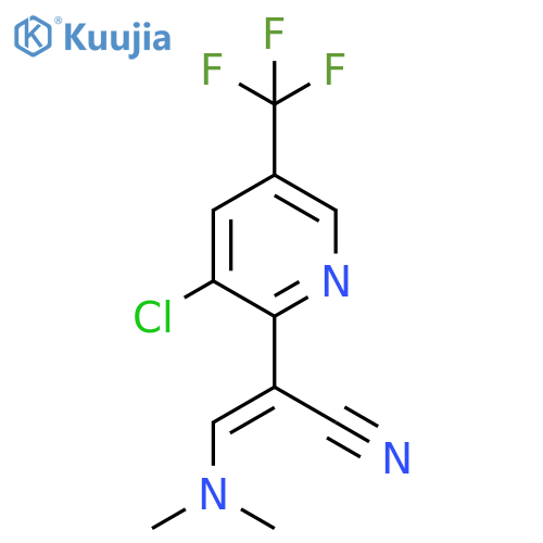 (Z)-2-3-Chloro-5-(trifluoromethyl)-2-pyridinyl-3-(dimethylamino)-2-propenenitrile structure
