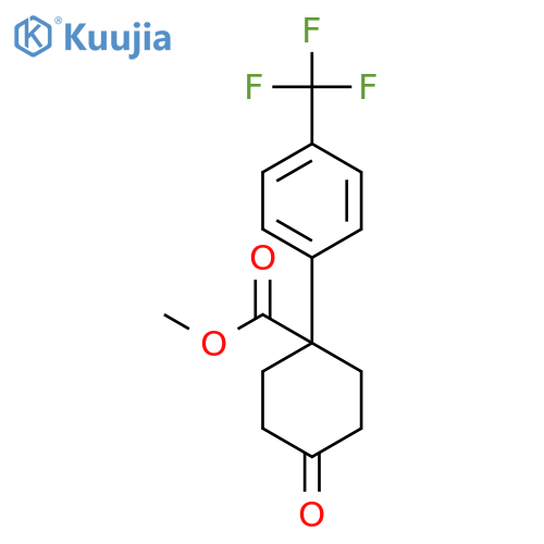 Methyl 4-Oxo-1-(4-(trifluoromethyl)phenyl)cyclohexanecarboxylate structure