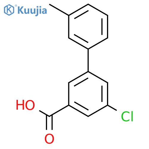 5-Chloro-3'-methylbiphenyl-3-carboxylic acid structure