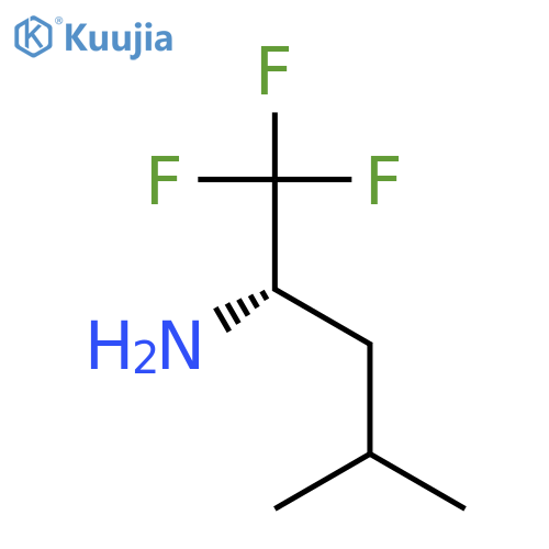 (2S)-1,1,1-Trifluoro-4-methylpentan-2-amine structure