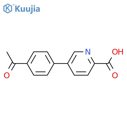 5-(4-Acetylphenyl)-picolinic acid structure