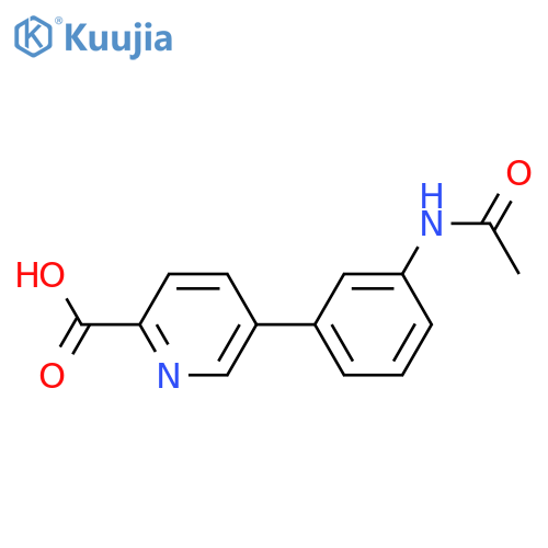 5-(3-Acetylaminophenyl)picolinic acid structure