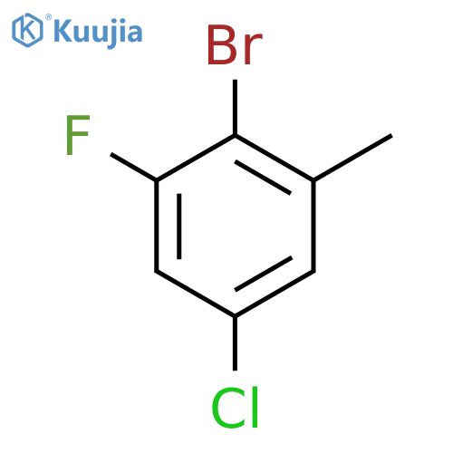 2-Bromo-5-chloro-1-fluoro-3-methylbenzene structure