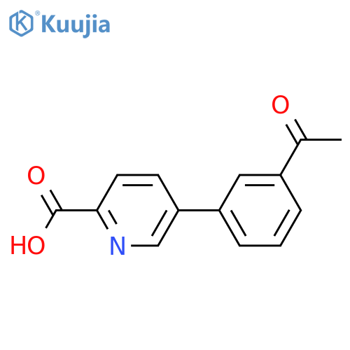 5-(3-Acetylphenyl)-picolinic acid structure
