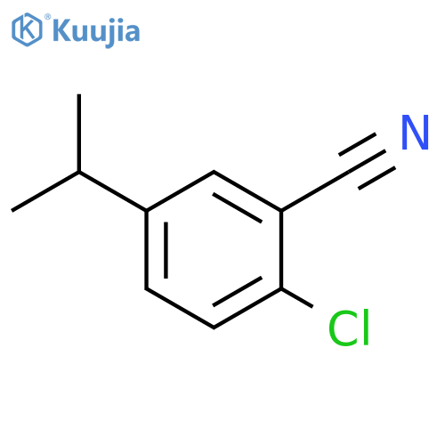 2-chloro-5-(propan-2-yl)benzonitrile structure
