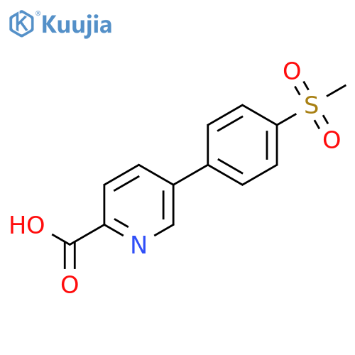 5-(4-METHANESULFONYLPHENYL)-PICOLINIC ACID structure