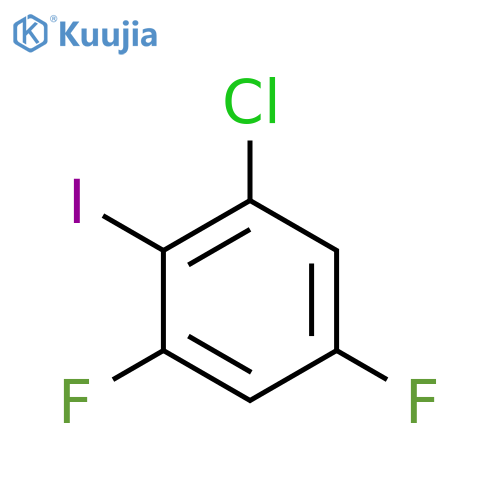 6-Chloro-2,4-difloroiodobenzene structure