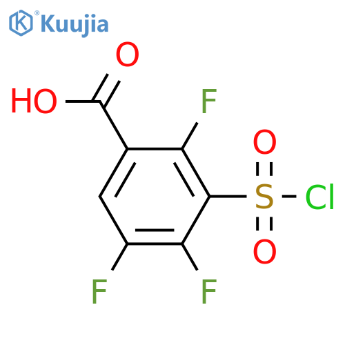 2,4,5-Trifluoro-3-(chlorosulfonyl)benzoic acid structure