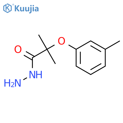 Propanoic acid,2-methyl-2-(3-methylphenoxy)-, hydrazide structure