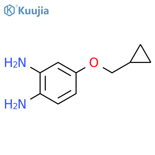 4-(cyclopropylmethoxy)benzene-1,2-diamine structure