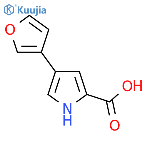 4-(furan-3-yl)-1H-pyrrole-2-carboxylic acid structure