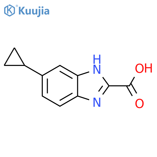 6-cyclopropyl-1H-Benzimidazole-2-carboxylic acid structure