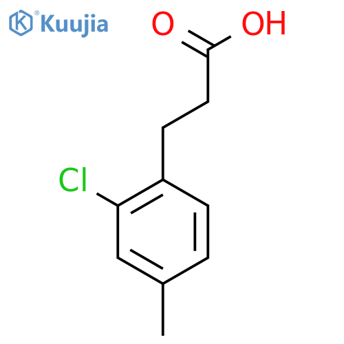 3-(2-chloro-4-methylphenyl)propanoic acid structure
