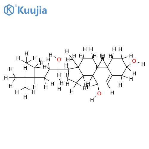 3beta,7alpha,20xi-Trihydroxystigmast-5-en structure
