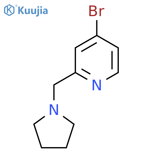 4-Bromo-2-(pyrrolidin-1-ylmethyl)pyridine structure