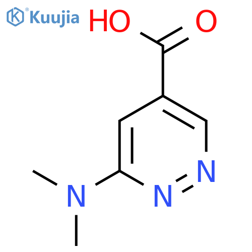 6-(dimethylamino)pyridazine-4-carboxylic acid structure