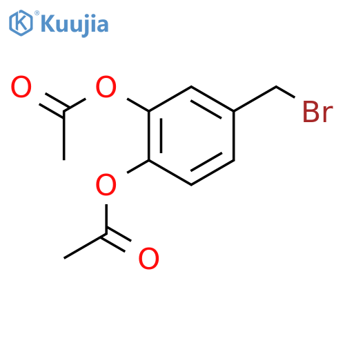 4-(Bromomethyl)-1,2-phenylene diacetate structure