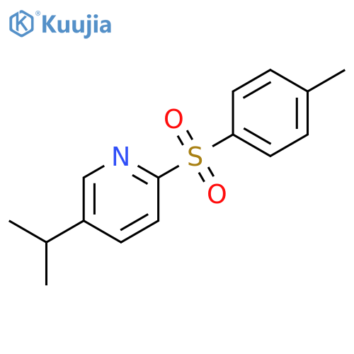 Pyridine, 5-(1-methylethyl)-2-[(4-methylphenyl)sulfonyl]- structure