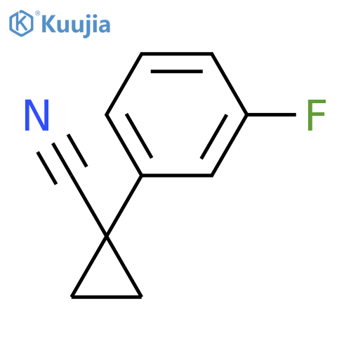 1-(3-fluorophenyl)cyclopropane-1-carbonitrile structure