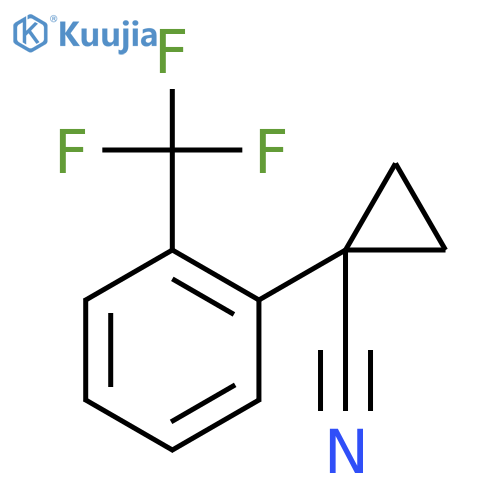 1-(2-(Trifluoromethyl)phenyl)cyclopropanecarbonitrile structure
