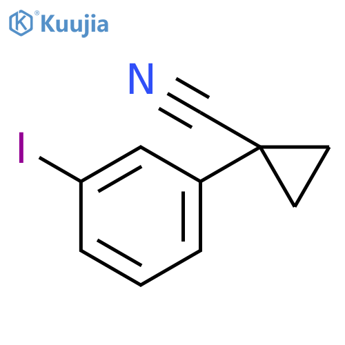 1-(3-Iodophenyl)cyclopropanecarbonitrile structure