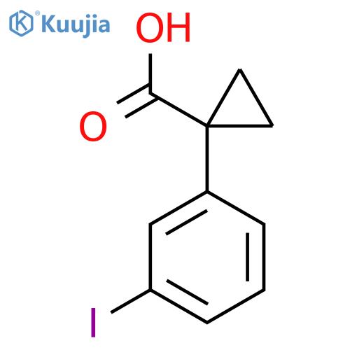 Cyclopropanecarboxylic acid, 1-(3-iodophenyl)- structure