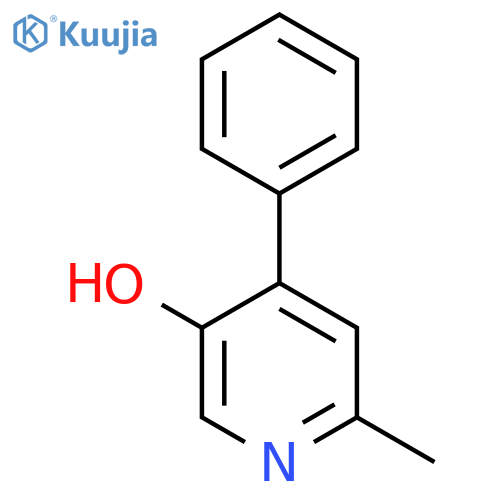 5-Hydroxy-2-methyl-4-phenylpyridine structure