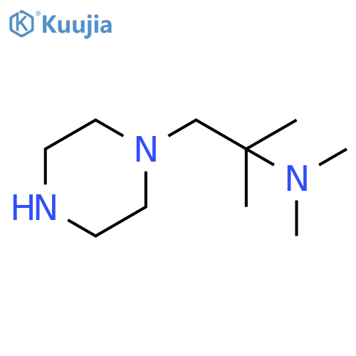 dimethyl2-methyl-1-(piperazin-1-yl)propan-2-ylamine structure