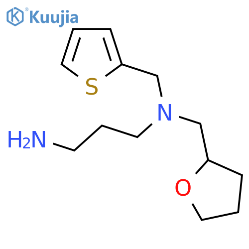 N-(Tetrahydrofuran-2-ylmethyl)-N-(2-thienylmethyl)propane-1,3-diamine structure