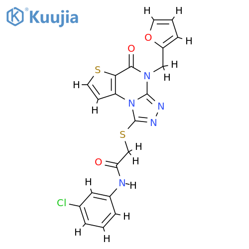 N-(3-chlorophenyl)-2-({8-[(furan-2-yl)methyl]-7-oxo-5-thia-1,8,10,11-tetraazatricyclo[7.3.0.0^{2,6}]dodeca-2(6),3,9,11-tetraen-12-yl}sulfanyl)acetamide structure