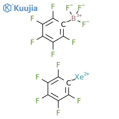 Xenon(1+), (pentafluorophenyl)-, (T-4)-trifluoro(pentafluorophenyl)borate(1-) (9CI) structure