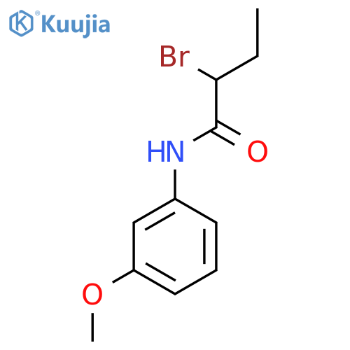 2-Bromo-N-(3-methoxyphenyl)butanamide structure