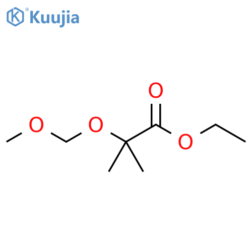 Propanoic acid, 2-(methoxymethoxy)-2-methyl-, ethyl ester structure