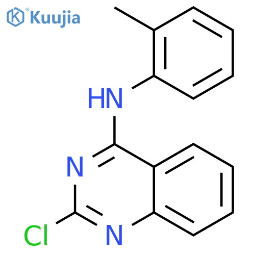 4-Quinazolinamine, 2-chloro-N-(2-methylphenyl)- structure