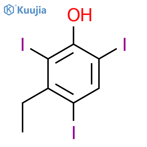 Phenol, 3-ethyl-2,4,6-triiodo- structure