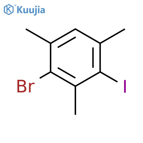 Benzene, 2-bromo-4-iodo-1,3,5-trimethyl- structure