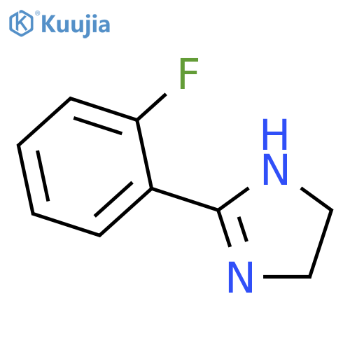 2-(2-fluorophenyl)-4,5-dihydro-1H-Imidazole structure